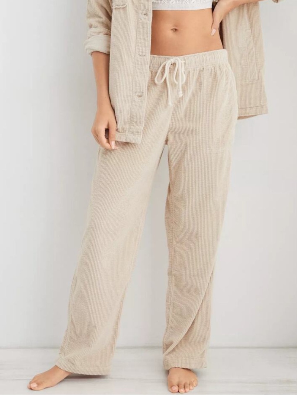 Aerie Corduroy Wide Leg Pants